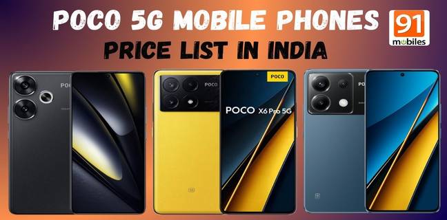 POCO 5G Mobile Phones Price List in India