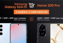 Samsung Galaxy S24 FE vs Honor 200 Pro camera comparison
