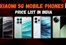 शाओमी 5G मोबाइल फोन का इंडिया प्राइस, फीचर्स और स्पेसिफिकेशंस Xiaomi 5G Mobile Phones Price List in India