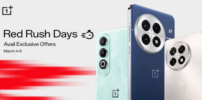 OnePlus 13, OnePlus 13R, Nord 4 के साथ इन डिवाइस पर मिल रहा बड़ा डिस्काउंट, जानें ‘रेड रश डेज’ सेल डिटेल्स oneplus-13-13r-nord-4-discounts-red-rush-days-sale-details