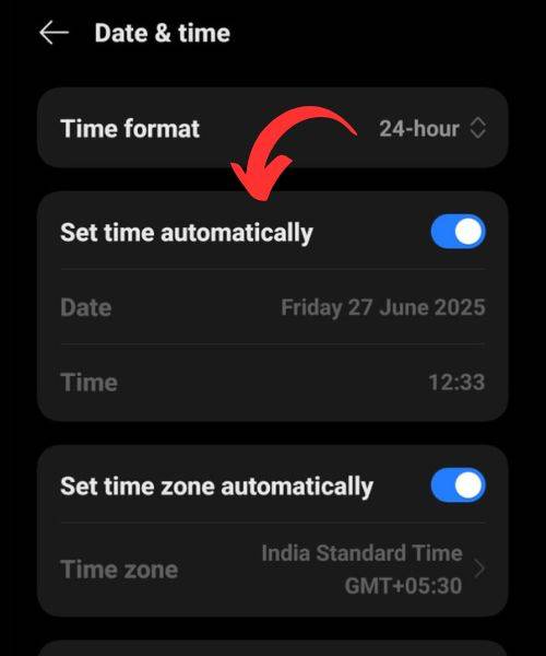 Android Phone Showing the Wrong Time How