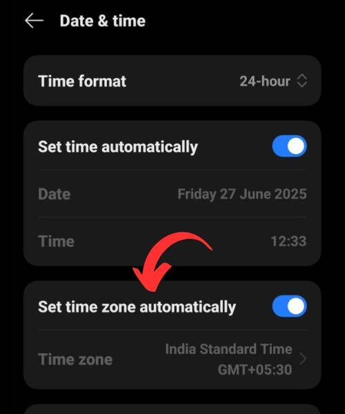 Android Phone Showing the Wrong Time How