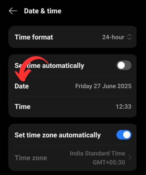 Android Phone Showing the Wrong Time How