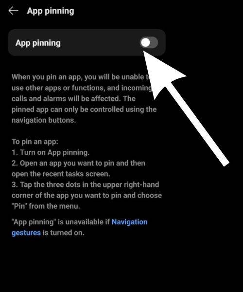 android phone me app pinning kaise kare