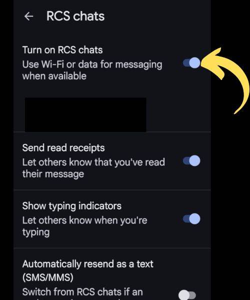 android phone me rcs chat on kaise kare 
