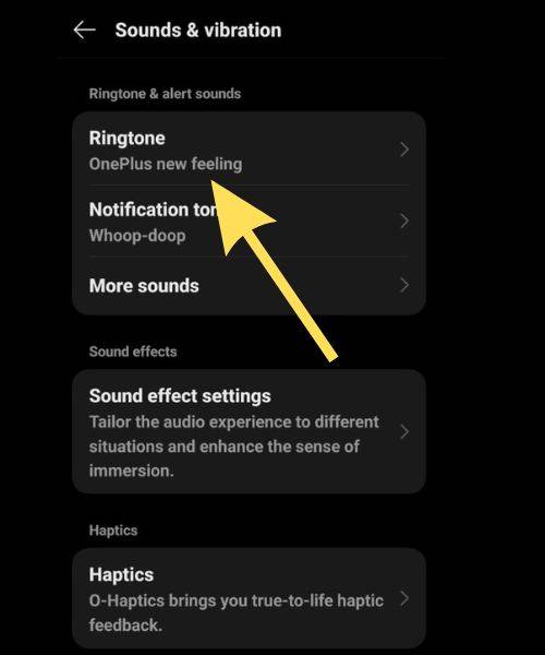ringtone on Android