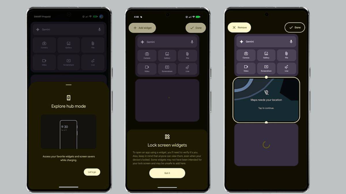 Android 16 Hub Mode Lock Screen