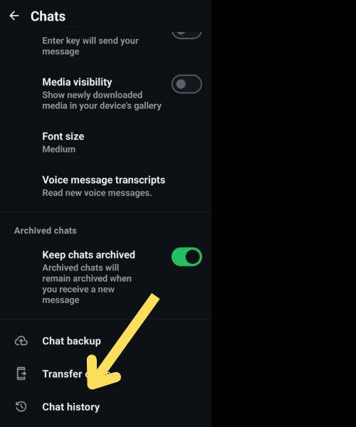 whatsapp chat history kaise export kare