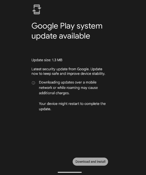 Google Play System Updates