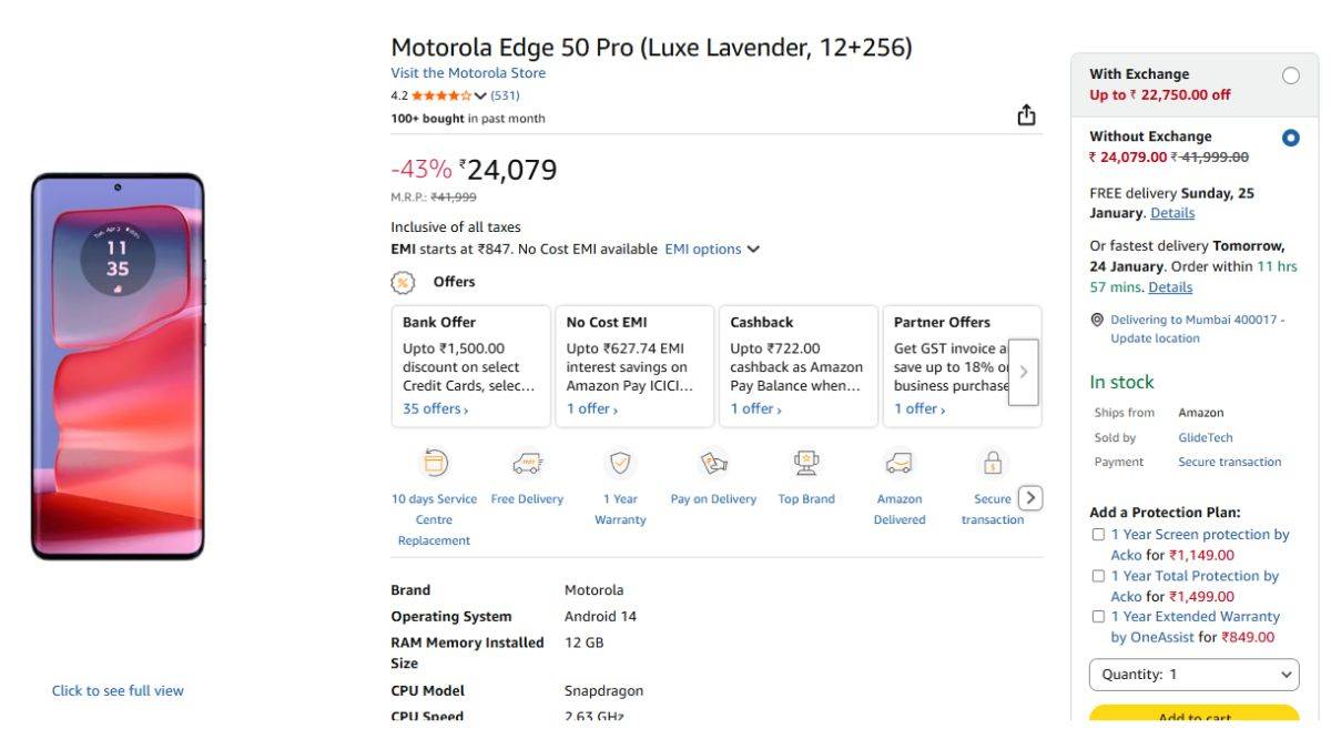 Motorola Edge 50 Pro Deal