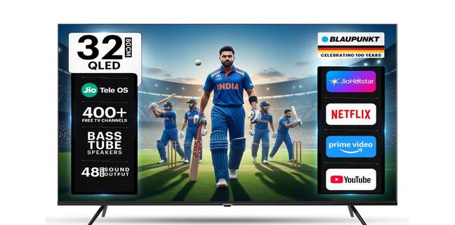 ₹9,699 में लॉन्च हुआ Blaupunkt QLED Smart TV, JioTele OS और दमदार फीचर्स के साथ blaupunkt-qled-smart-tv-jiotele-os-price-9699