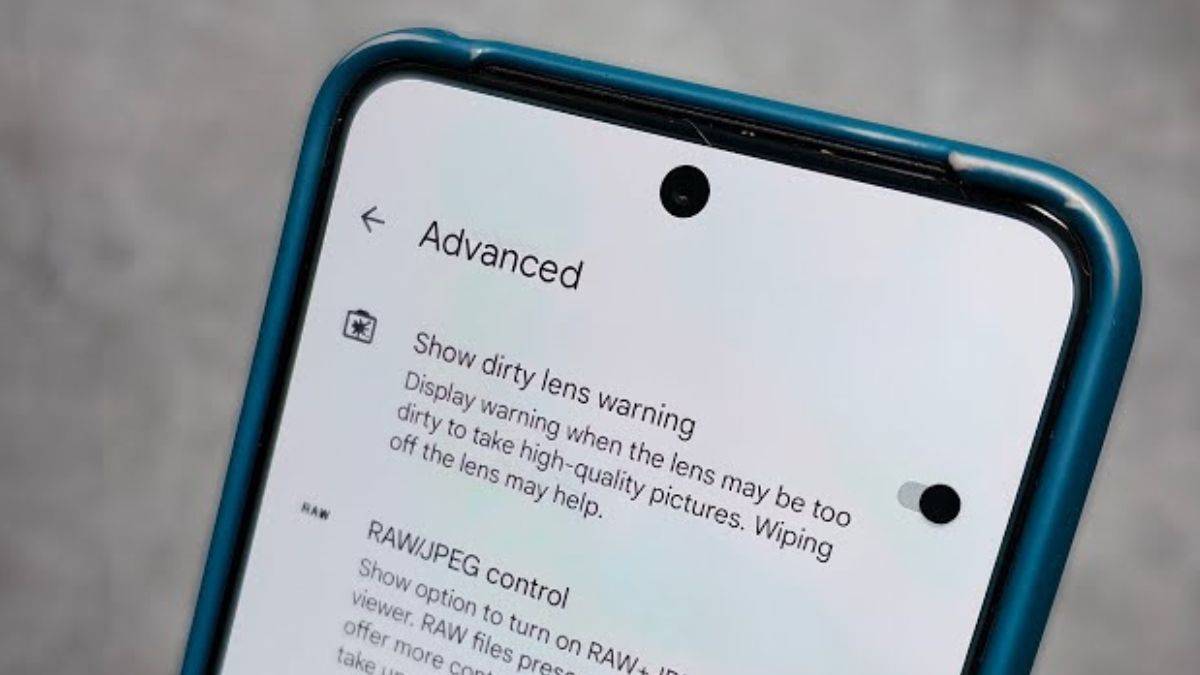 Dirty lens warning