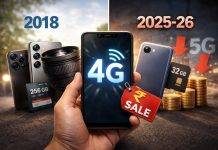 Why are the memory and camera being reduced in phones and why are 4G phones available at the price of 5G