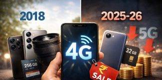 Why are the memory and camera being reduced in phones and why are 4G phones available at the price of 5G