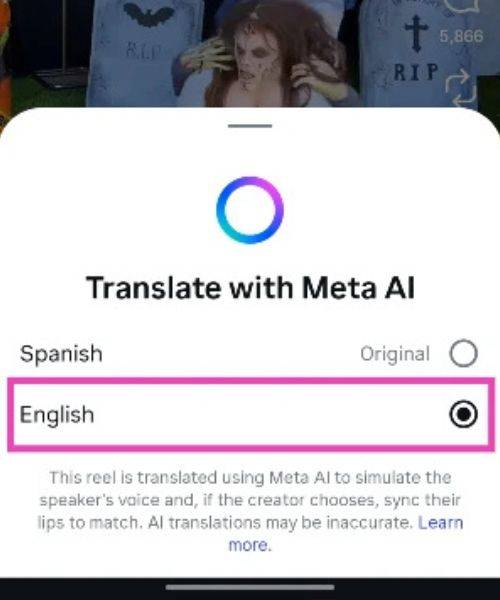 How to Voice Translate Instagram Reels