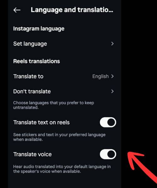 How to Voice Translate Instagram Reels