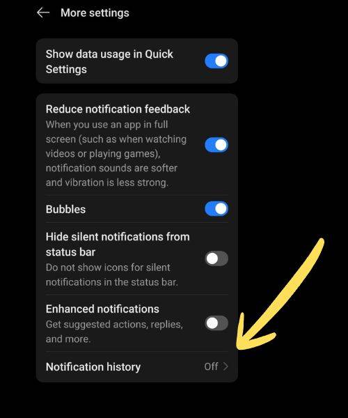 Notification History