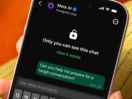 WhatsApp Incognito Chat mode for Meta AI chats