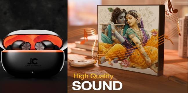 JUST CORSECA का Wall Art Wireless Speaker लॉन्च, ₹799 के TWS ईयरबड्स भी पेश