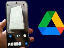 Google Drive Document Scan feature