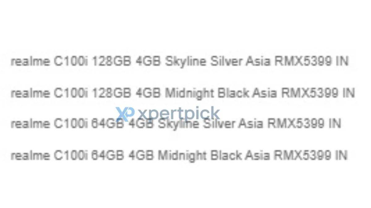 realme-c100i-india-variants-colours-specifications-leak