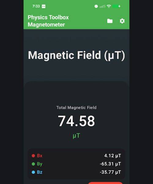 Physics Toolbox Magnetometer