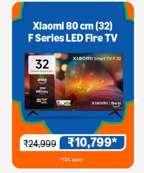 Xiaomi 80 cm (32 inch) Smartchoice F Series HD Ready Smart LED Fire TV