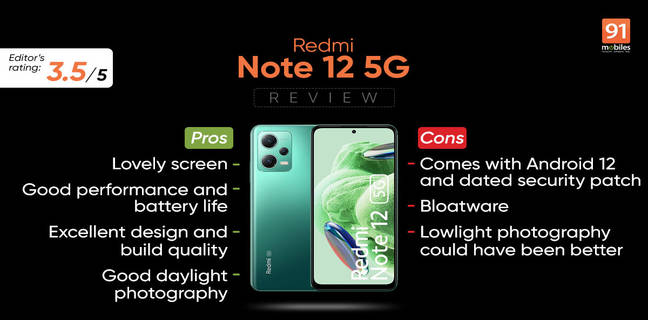 Redmi Note 12 5G review