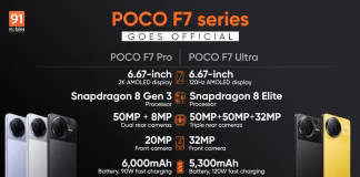 POCO F7 Pro, POCO F7 Ultra với Snapdragon 8 Elite/8 Gen 3, pin lên đến 6,000mAh chính thức ra mắt toàn cầu
