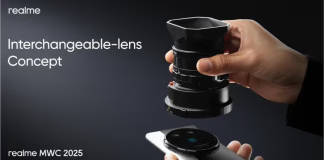 Realme ra mắt khái niệm ống kính thay đổi tại MWC 2025