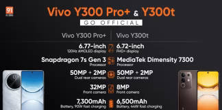 Vivo Y300 Pro+ và Y300t ra mắt tại Trung Quốc: pin 7.300mAh, camera 50MP
