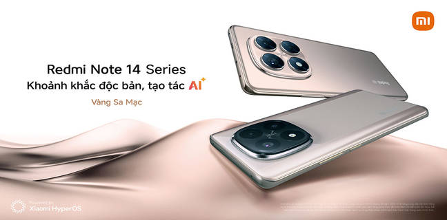 Redmi Note 14 Series chào đón phiên bản màu Vàng Sa Mạc, tiếp tục củng cố vị thế ở phân khúc tầm trung