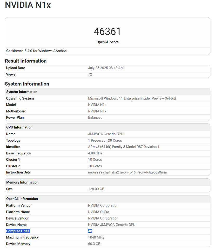 NVIDIA N1X