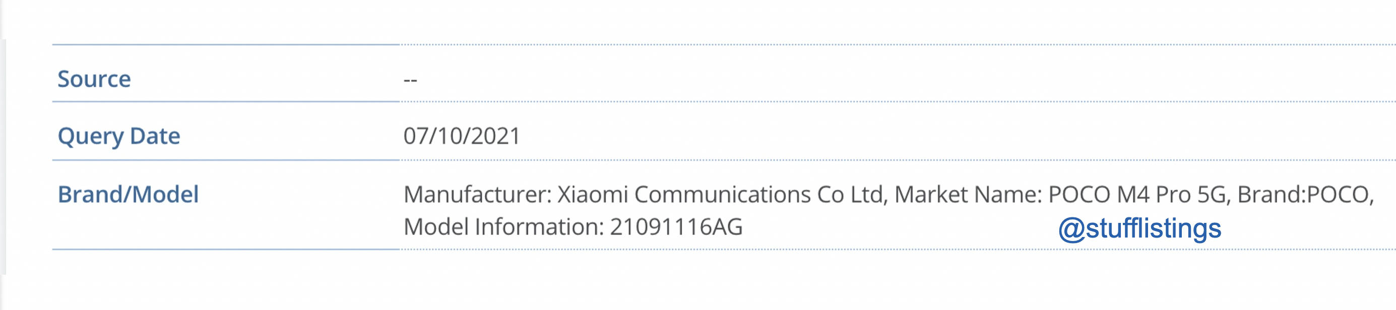 POCO M4 Pro 5G IMEI