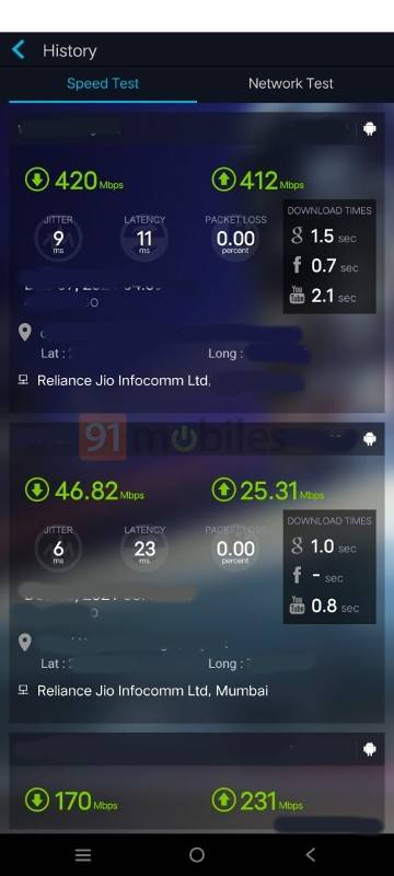 Jio 5G speed