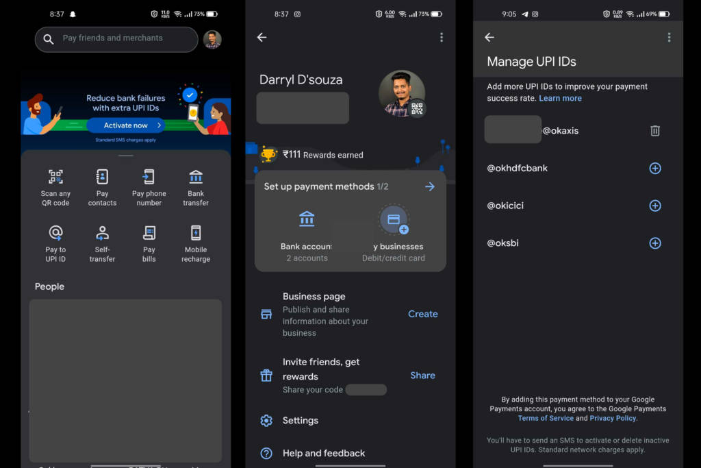 How to Change your Google Pay UPI ID