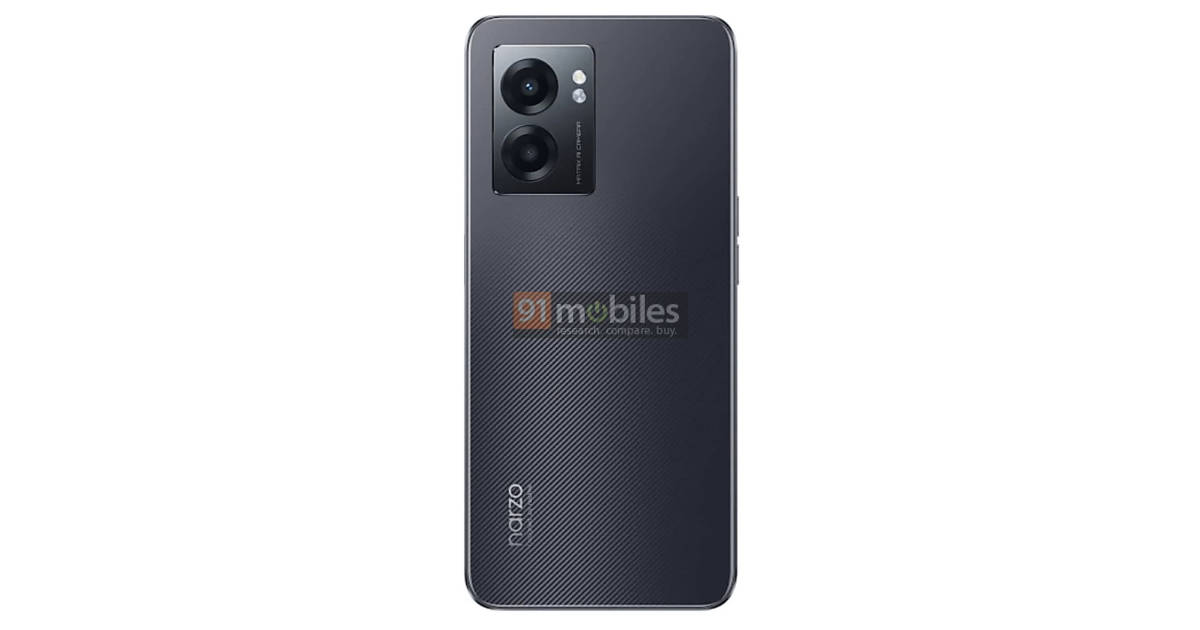 Realme Narzo 50 5G renders