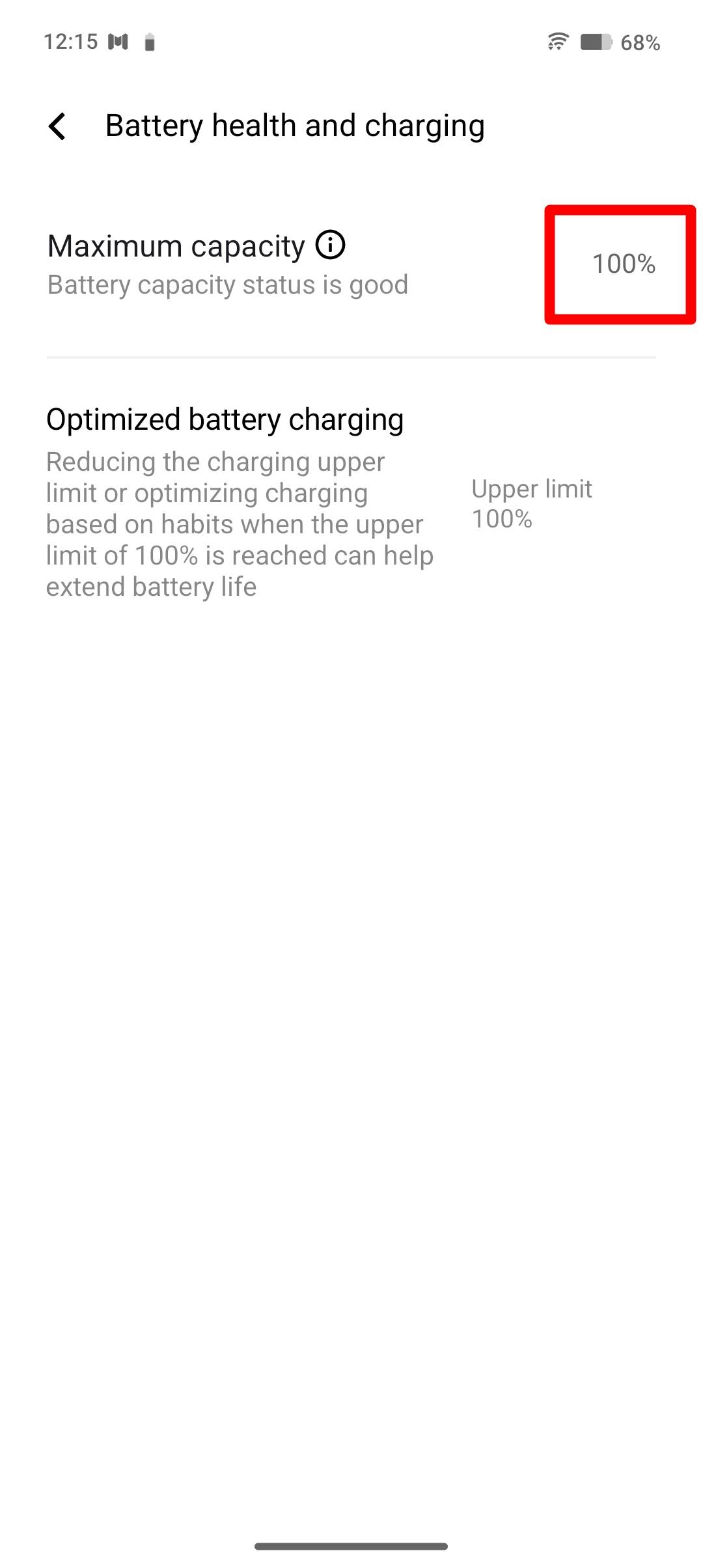 Battery health on Vivo