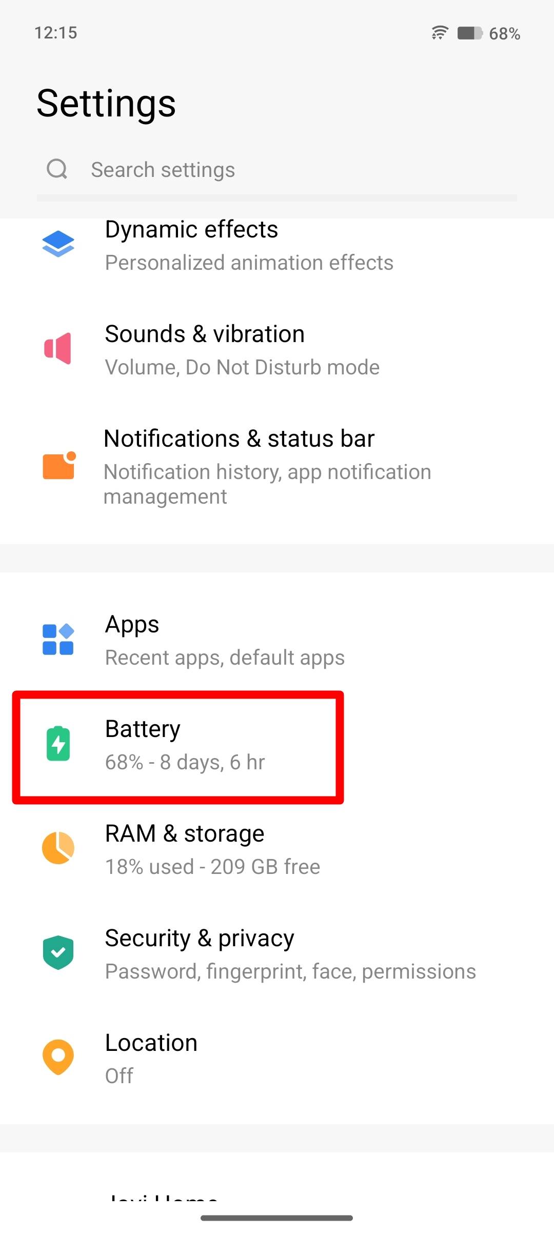 Battery health on Vivo