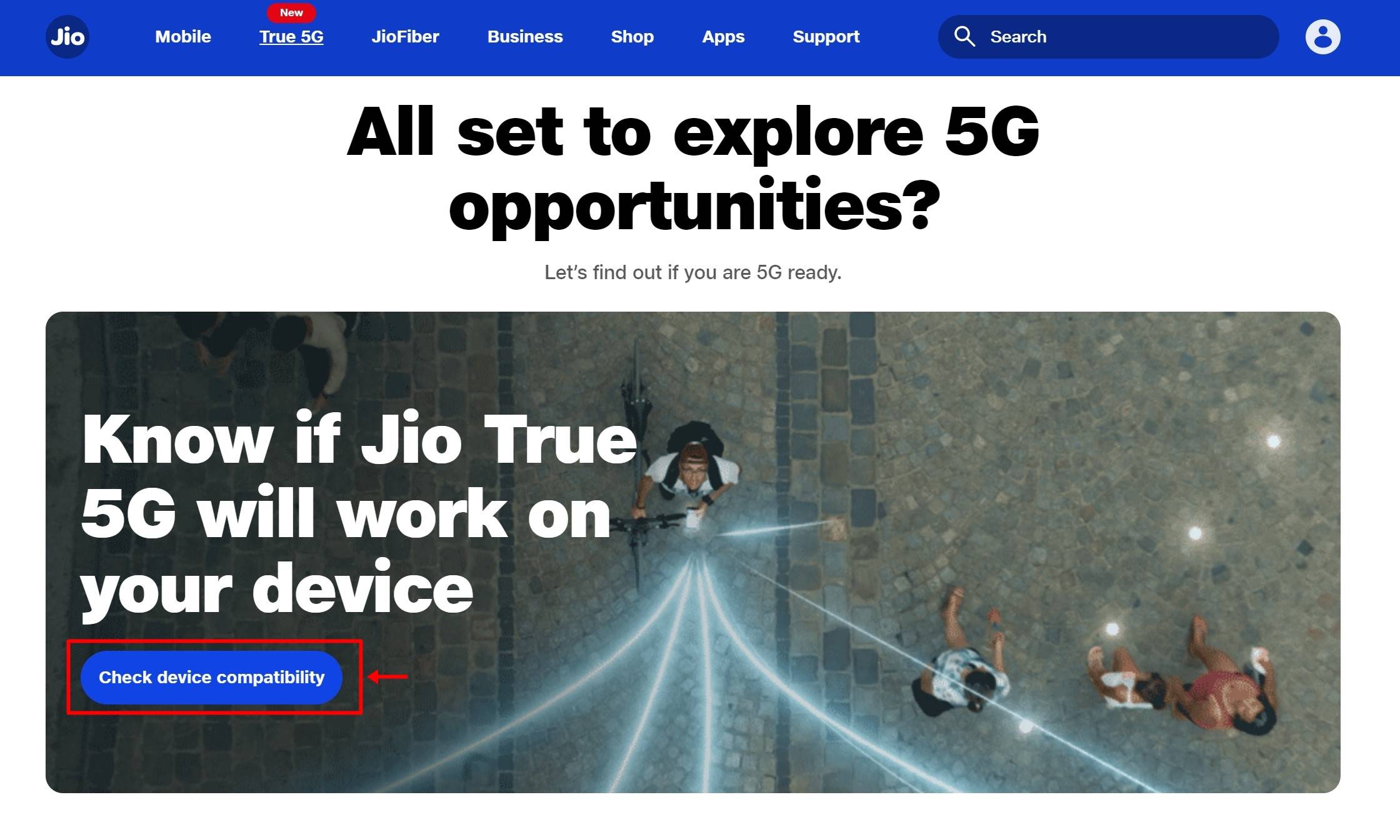 Check smartphone is Jio 5G ready
