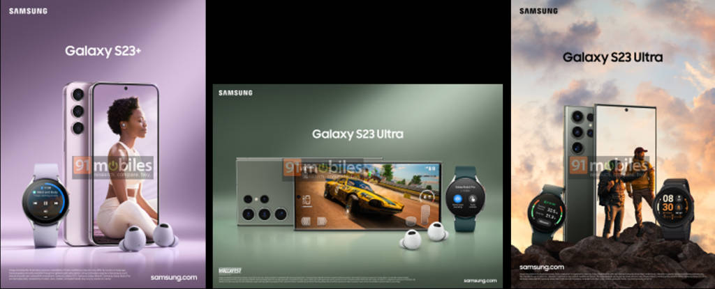 Samsung Galaxy S23+, Samsung S23 Ultra signature colorways