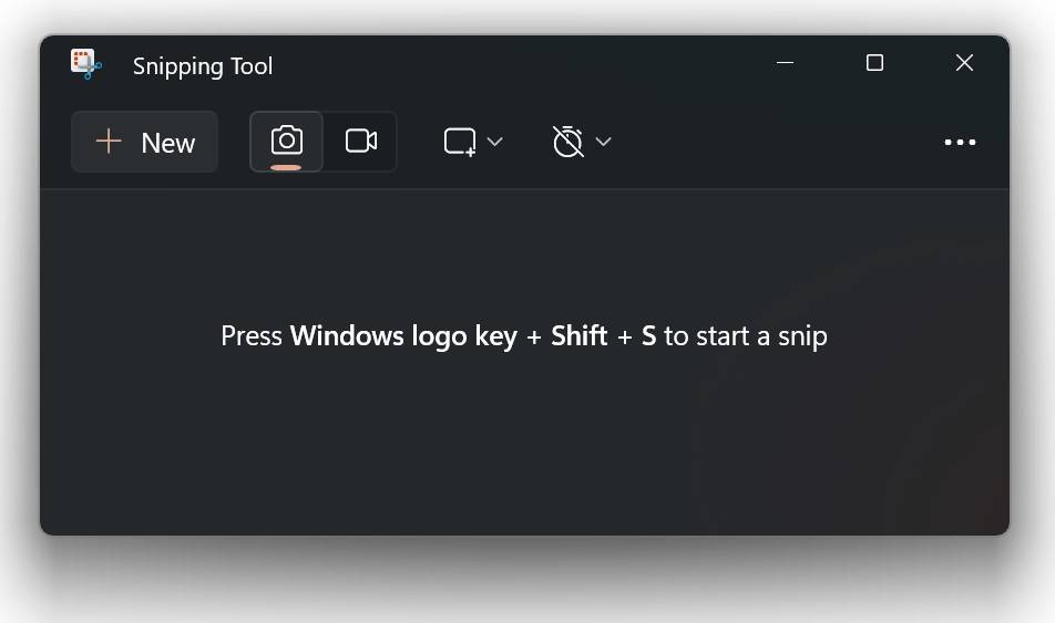 Take screenshot on Windows using Snipping Tool