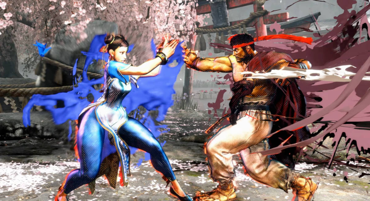 Chun Li annd Ryu Fighting in Street Fighter 6