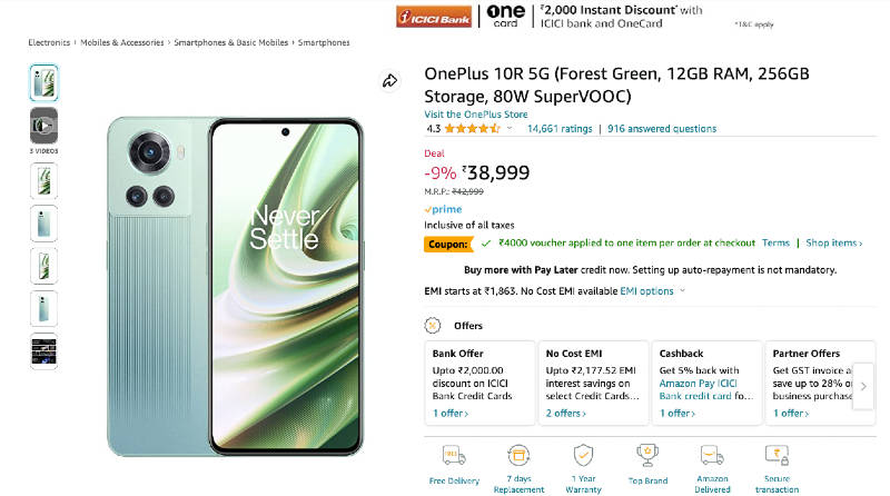 OnePlus 10R-deal