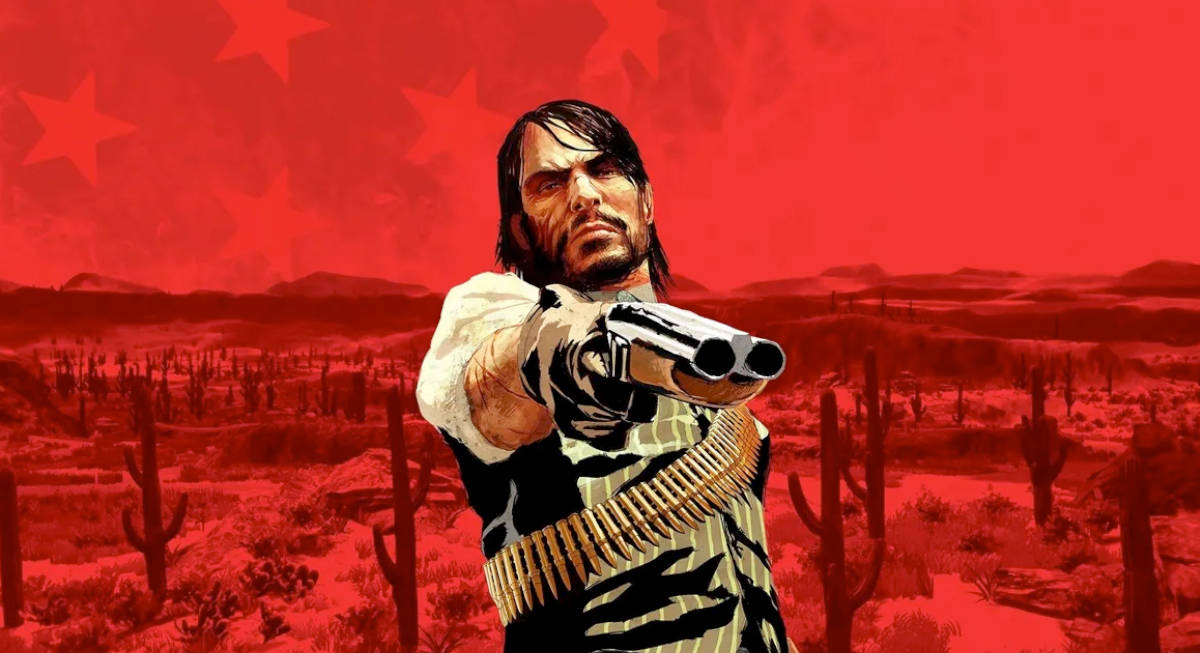 John Marston pointing a gun from Red Dead Redemption on the Nintendo Switch