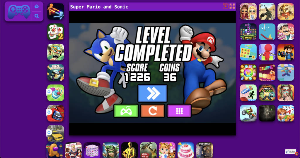 Super Mario and Sonic