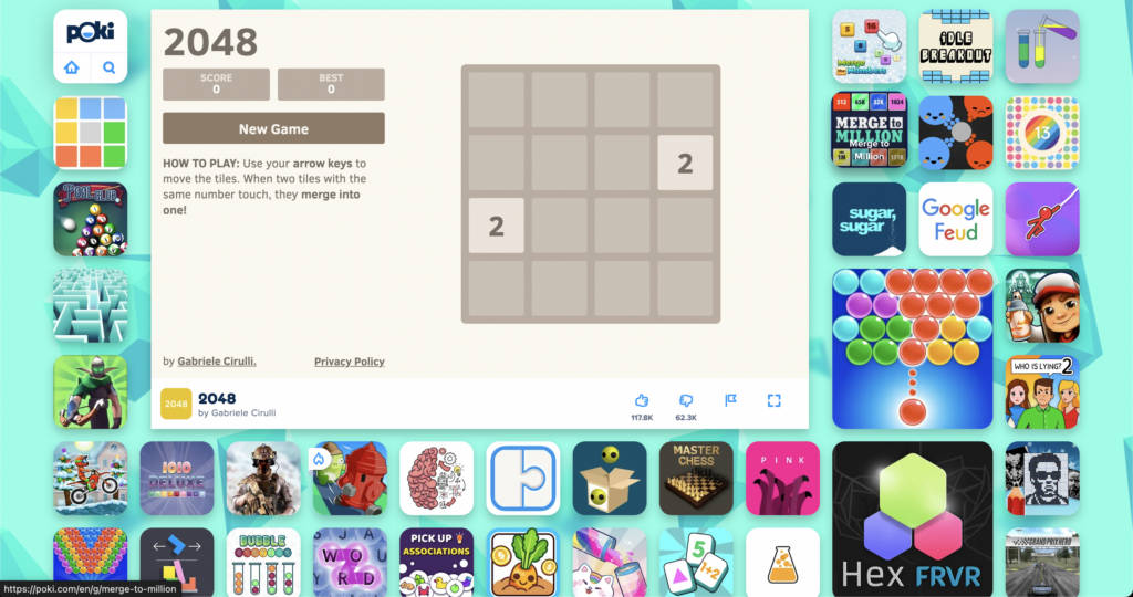 2048 on Poki