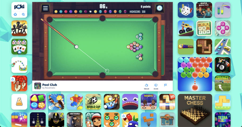 Pool Club on Poki