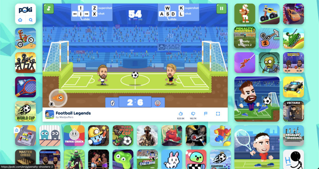 Football Legends on Poki
