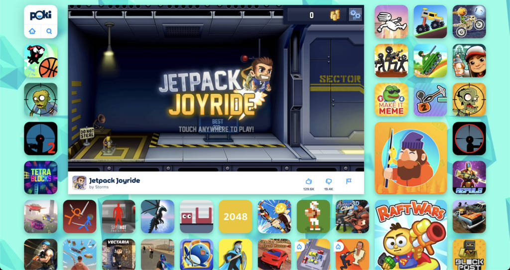 Jetpack Joyride on Poki
